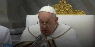 Homily of Pope Francis at the St. Peter’s Basilica during the celebration of Chrism Mass.